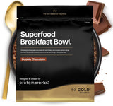 Eiwit werkt | Superfood-ontbijt - GOLD Innovation, bekroonde ontbijtgranen, eiwitmuesli, voedingsrijk met granen, zaden en haver, vezelrijk, appel en kaneel, 10 porties, 600 g