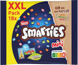 Nestlé SMARTIES Mini XXL-zakjes, gekleurde linzen met chocolade, ideaal om te delen en te genieten met familie en vrienden, natuurlijke kleuren, recyclebare verpakking, 1 pakje (1 x 259 g)