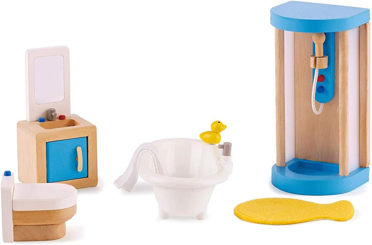 Hape E3459 - Kinderkamer, kleine poppenhuizen Naty Shop Familiezwembad