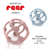 Reer Bite&Play Baby Bijtring Bal en Catcher, Bijtring en speelgoed voor peuters, geweldig cadeau