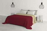 Elegant dekbed voor een tweepersoonsbed 260 X 270 Cm Donkerblauw/Appelgroen Bedden en Dekens Besuche den Italian Bed Linen-Store Burgundy Red/Creme