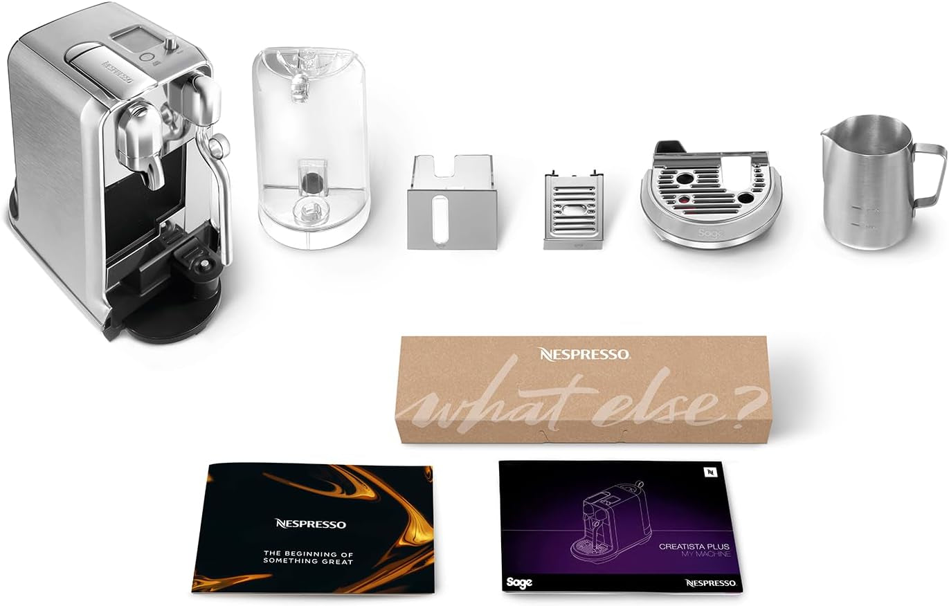 Sage Nespresso SNE800BSS Creatista Plus capsule-espressomachine, geborsteld roestvrij staal