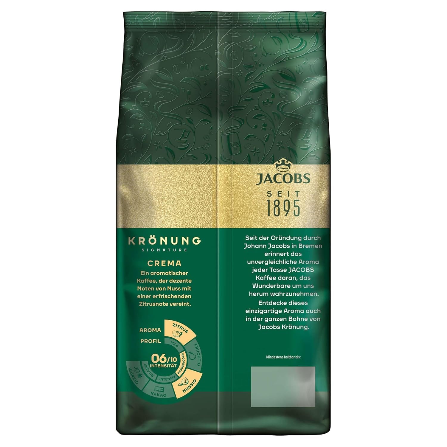 Jacobs Krönung Room, hele bonenkoffie, 4 stuks (4 x 1000 g)