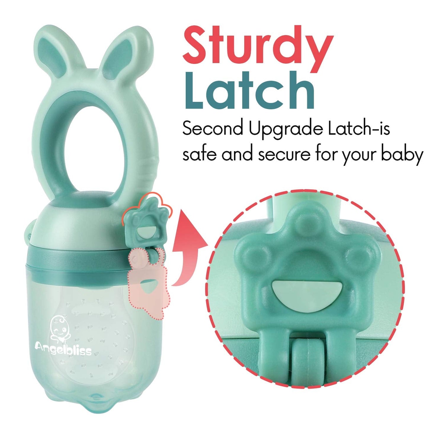 Tétine Pour Bébé/Tétine à Fruit/Tetine Grignoteuse Bebe/Tétine D'alimentation Pour Bébé - Toy de Dentition Pour Bébé, zonder BPA (2 stuks)
