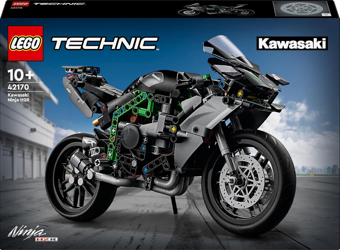 LEGO Technic Kawasaki Ninja H2R Motor, verjaardagscadeau voor kinderen en volwassenen, decoratie, speelgoed, model voor jongens en meisjes vanaf 10 jaar 42170 Bouwsets Bekijk de LEGO-Store