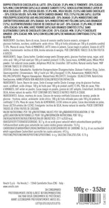 Venchi - Melkchocolade en pure chocolade 56% sigaar met gekonfijte Siciliaanse sinaasappelschil, 100 g, glutenvrij, zonder kleurstoffen en zonder bewaarmiddelen