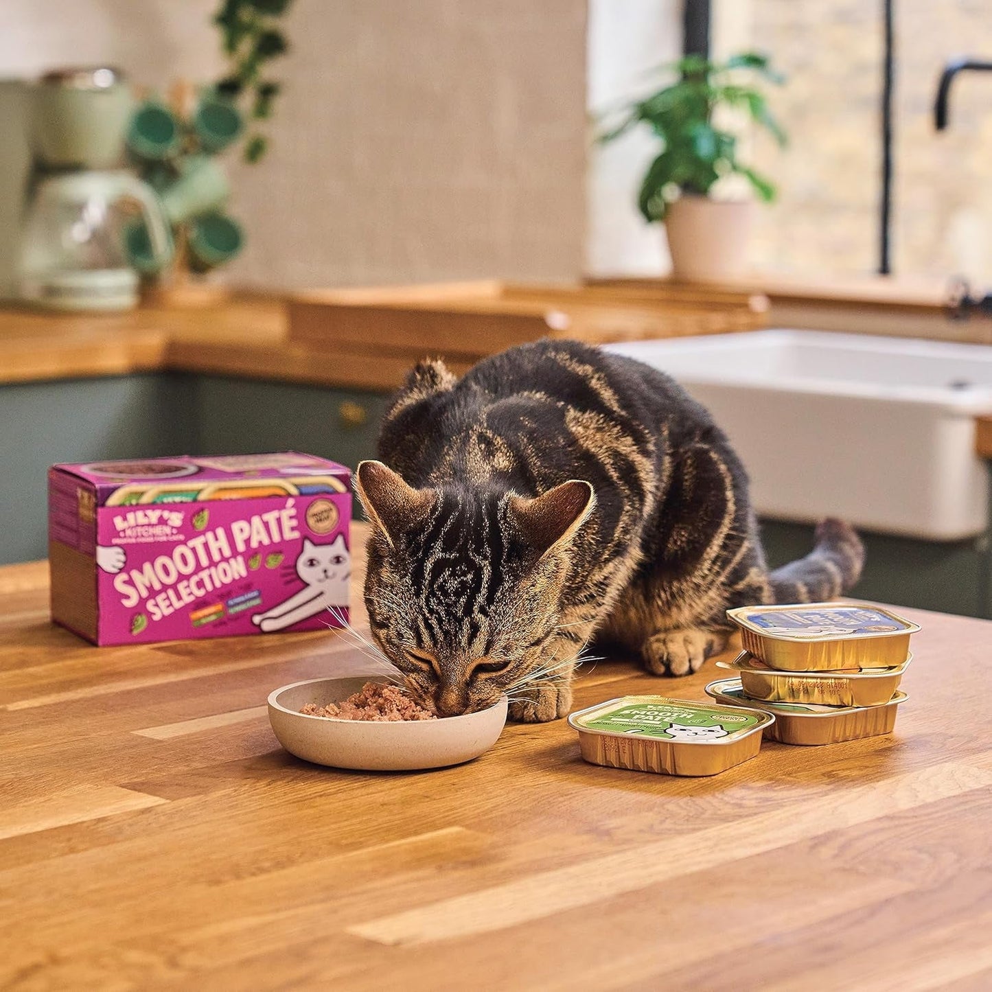 Lily's Kitchen Natural Wet Tender kattenvoer voor volwassen katten, bakken, graanvrije recepten, assortiment (32 bakken x 85 g)