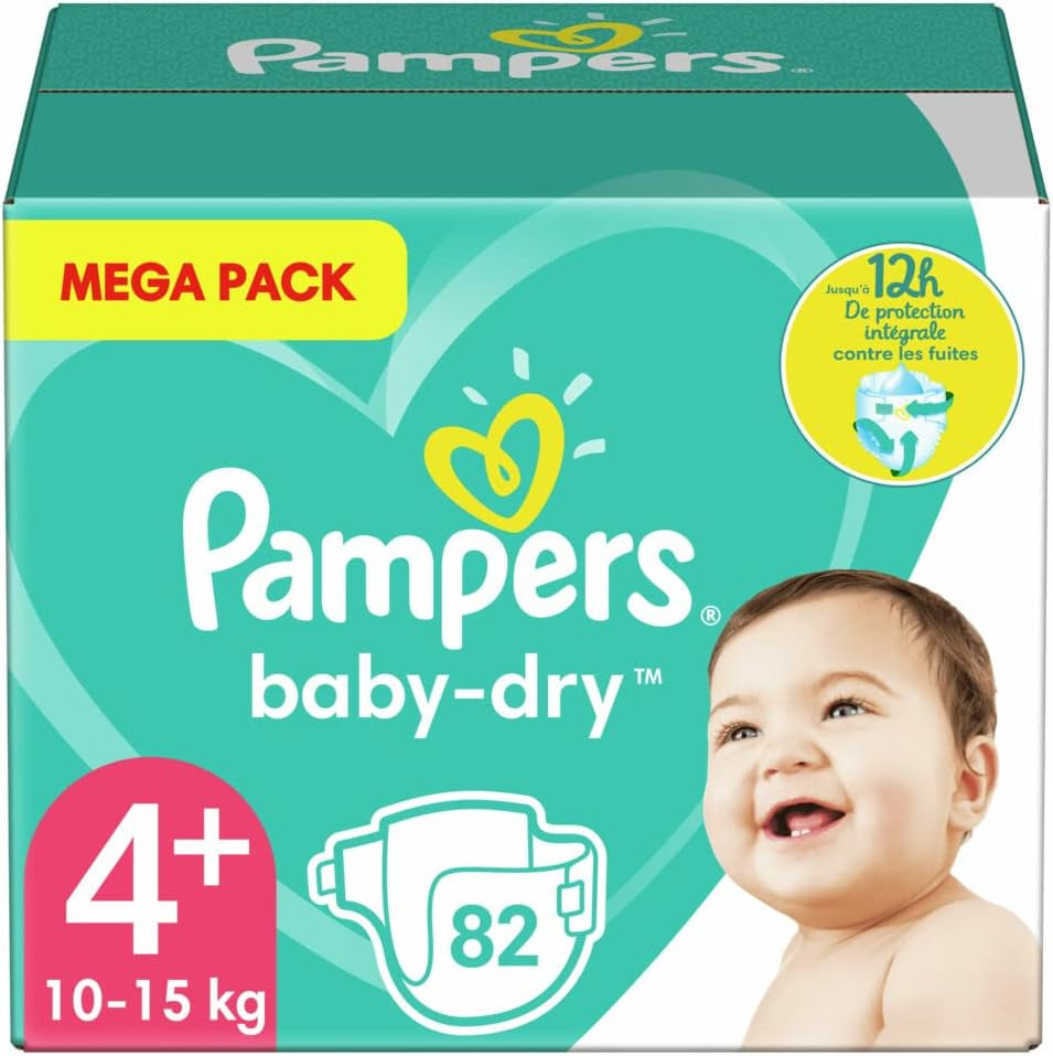 Luiers Pampers 81657566 Baby-Dry broek, wit