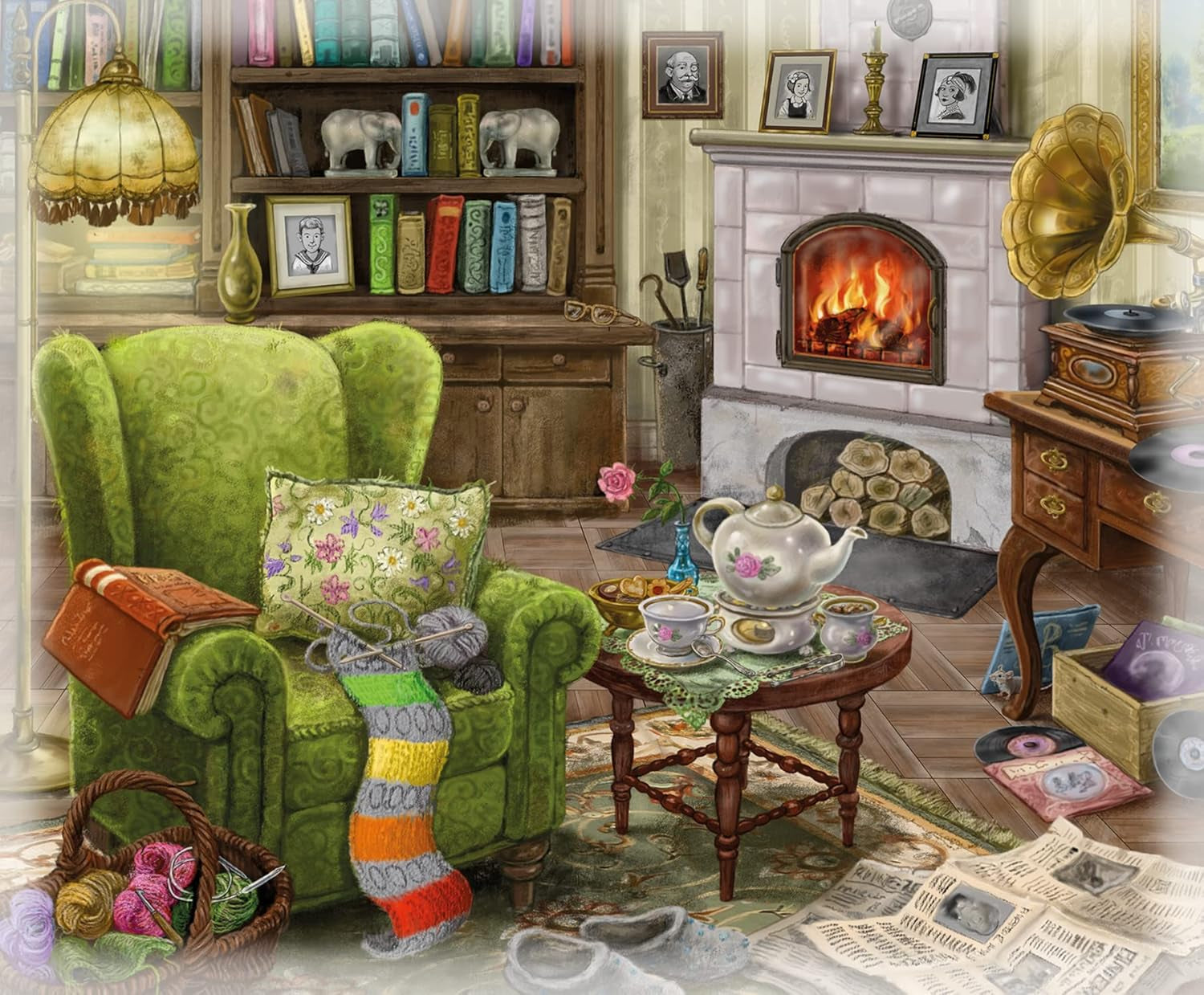 Ravensburger EXIT Puzzel - The Ghostly Manor House - 6X 99-delige puzzel voor puzzelminnende volwassenen en kinderen vanaf 10 jaar Puzzel Naty Shop