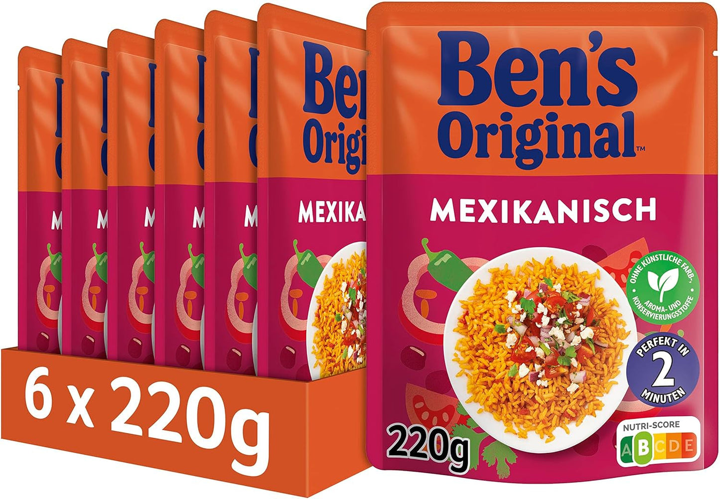 BEN'S ORIGINAL™ Mexicaanse expressrijst 6 x 220 g