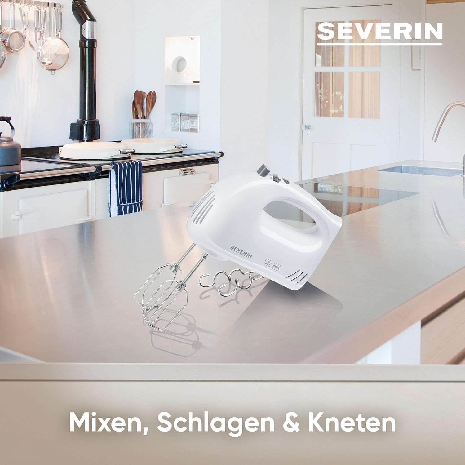 SEVERIN Handmixer HM3820 (LBH 20X9X14 Cm) LBH 20X9X14 Cm Weiß Kitchen Naty Shop