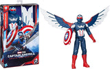 Marvel Studios Captain America Brave New World, Captain America Deluxe actiefiguur, 30 cm actiefiguren Naty Shop