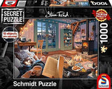 Schmidt Spiele 59655 In het vakantiehuis Geheime puzzel van 1000 stukjes Puzzel Naty Shop Standaardtitel