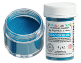 Sugarflair Lustre eetbare voedselkleuring, Glacier Blue - Eetbaar glanspoeder voor cakes, muffins, chocolade, gebak, desserts, ijs, drankjes, cocktails en meer - 4g