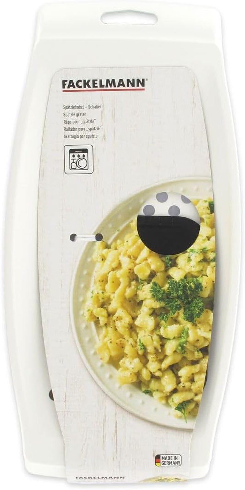 Fackelmann spaetzle rasp met deegschraper Dunschiller Naty Shop