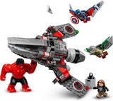LEGO Marvel Showdown tussen Captain America en Red Hulk Bouwbare jetset voor kinderen Superheldenspeelgoed voor jongens en meisjes vanaf 8 jaar Avontuurlijk bouwspeelgoed 76292 Bouwsets Bekijk de LEGO-Store