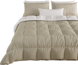 PETTI Artigiani Italiani - Winterdekbed voor tweepersoonsbed, maxi, monochroom, dubbelzijdig, wit, grijs, 100% Made in Italy Dekbedden en dekbedden Naty Shop Bruin Bedmaat 120-130X200: [Quilt 220 X 260 Cm]