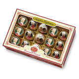 Reber Mozart-balletjes met pure chocolade, verpakking van 6 met marsepein en nougat, veganistisch - 1 x 120 g
