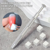 100 Stück Nail Art Schwamm Mit Piercing Zange,Nail Art Zubehör Schwamm Mit Piercing Kugel Aufdreher,Spons Brush Applikator,Nagelkunst-Rendering-Werkzeuge,Für Gradient Nail Art Patterns Erstellen.