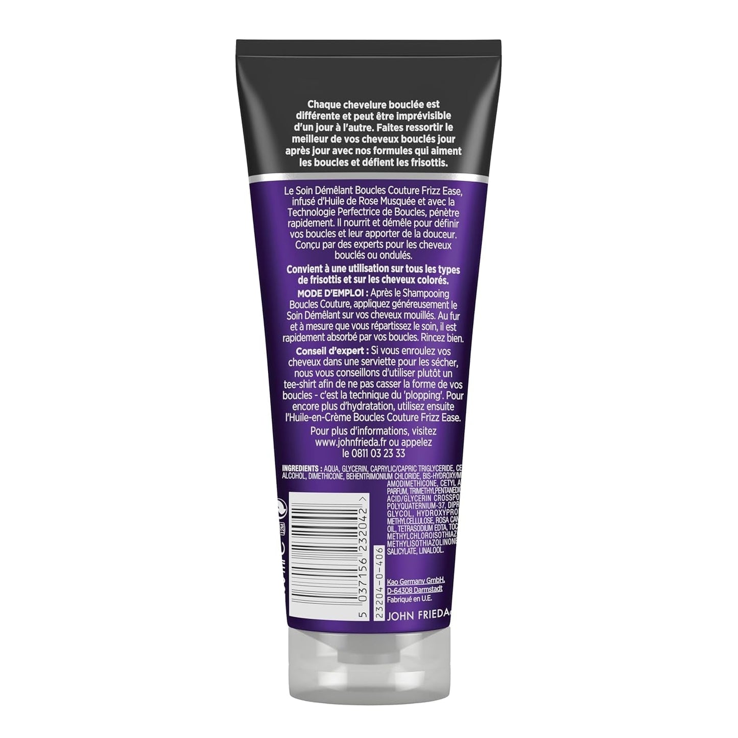 John Frieda Frizz Ease haarconditioner voor het ontwarren van haar, 250 ml Haarontwarrende producten Naty Shop