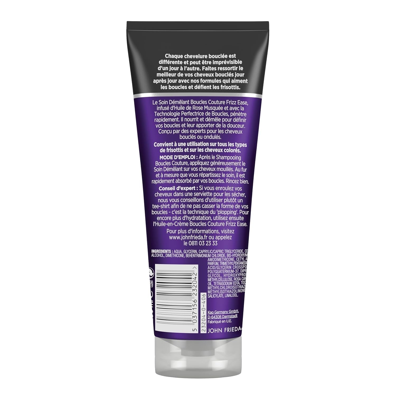 John Frieda Frizz Ease haarconditioner voor het ontwarren van haar, 250 ml Haarontwarrende producten Naty Shop
