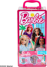 Theo Klein 5801 Barbie-kledingkast met kledingroedes en vakken, speelgoed voor kinderen vanaf 3 jaar, inclusief accessoires, meerkleurig