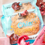 Chia en Citroen - Individueel verpakte veganistische koekjes, glutenvrij, sojavrij, biologisch, cashewnoten en haver - 12 x 50 g multipack