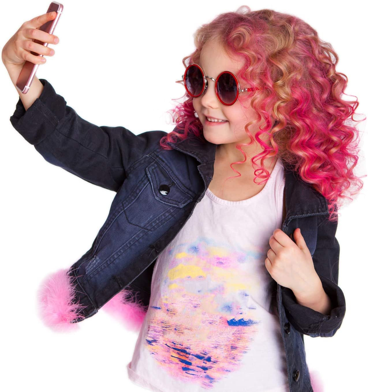 Desire Deluxe haarkrijtcadeaus voor meisjes, haarkrijt voor haarkleurspeelgoed voor Kerstmis, 10 wasbare haarverfpennen voor carnaval, 3 4 5 6 7 8 9 11 jaar oude haarverf Naty Shop