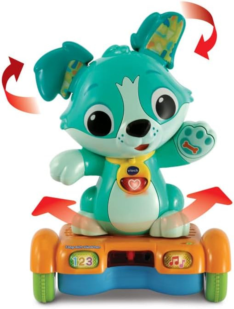 Vtech Baby Catch Me Puppy - Gemotoriseerde hoverboard puppy stimuleert beweging - Met bewegende oren, liedjes, geluiden en leerinhoud - Voor kinderen van 12-36 maanden Bebe Toys Naty Shop