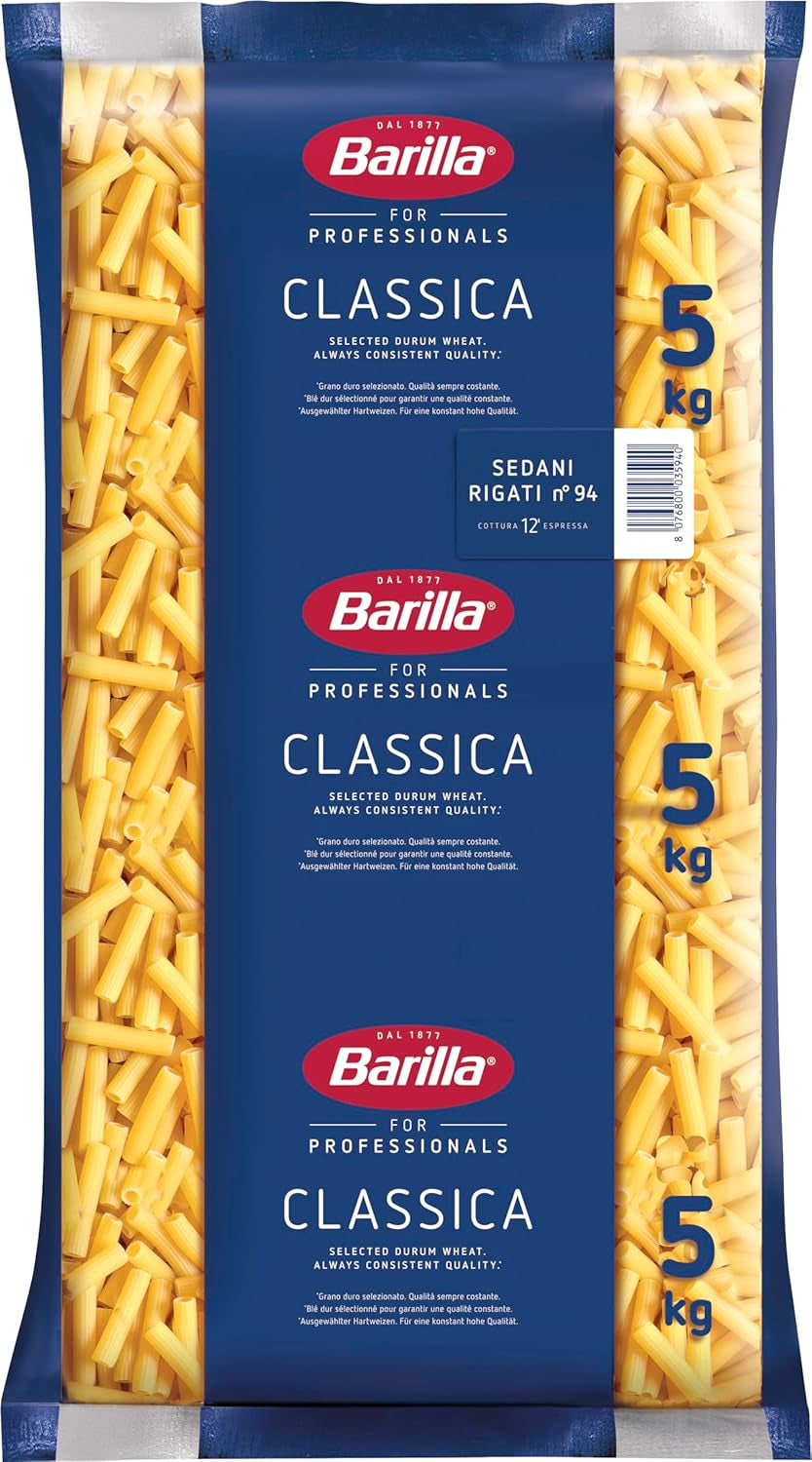 Penne Rigate Barilla durumtarwepasta n. 73 – Pak van 1 (1x5kg)