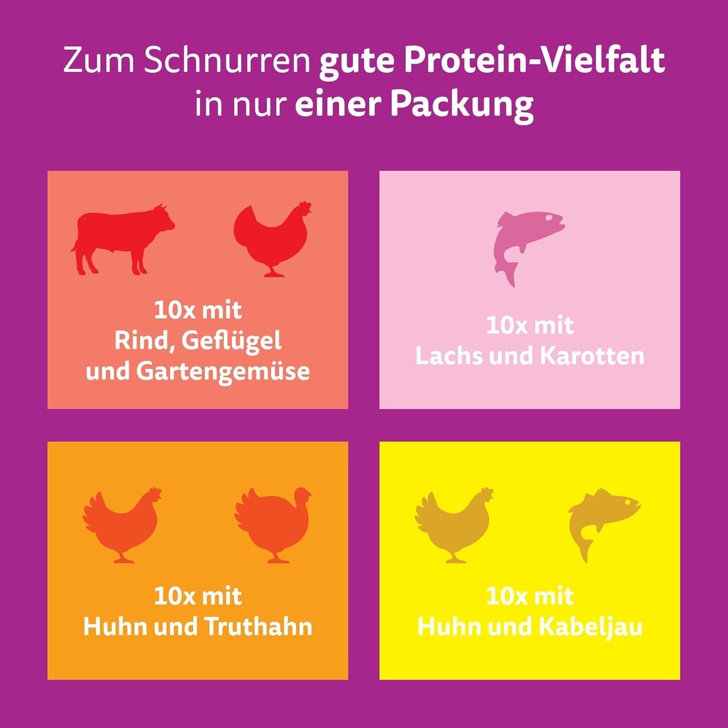 WHISKAS TASTY MIX Nassfutter in Saus voor Katzen 40 x 85g Chef's Choice