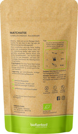 BIO Matchapoeder 100 g I Geen toevoegingen - 100% natuurlijk I Premium Japanse Matcha thee I Groene theepoeder van
