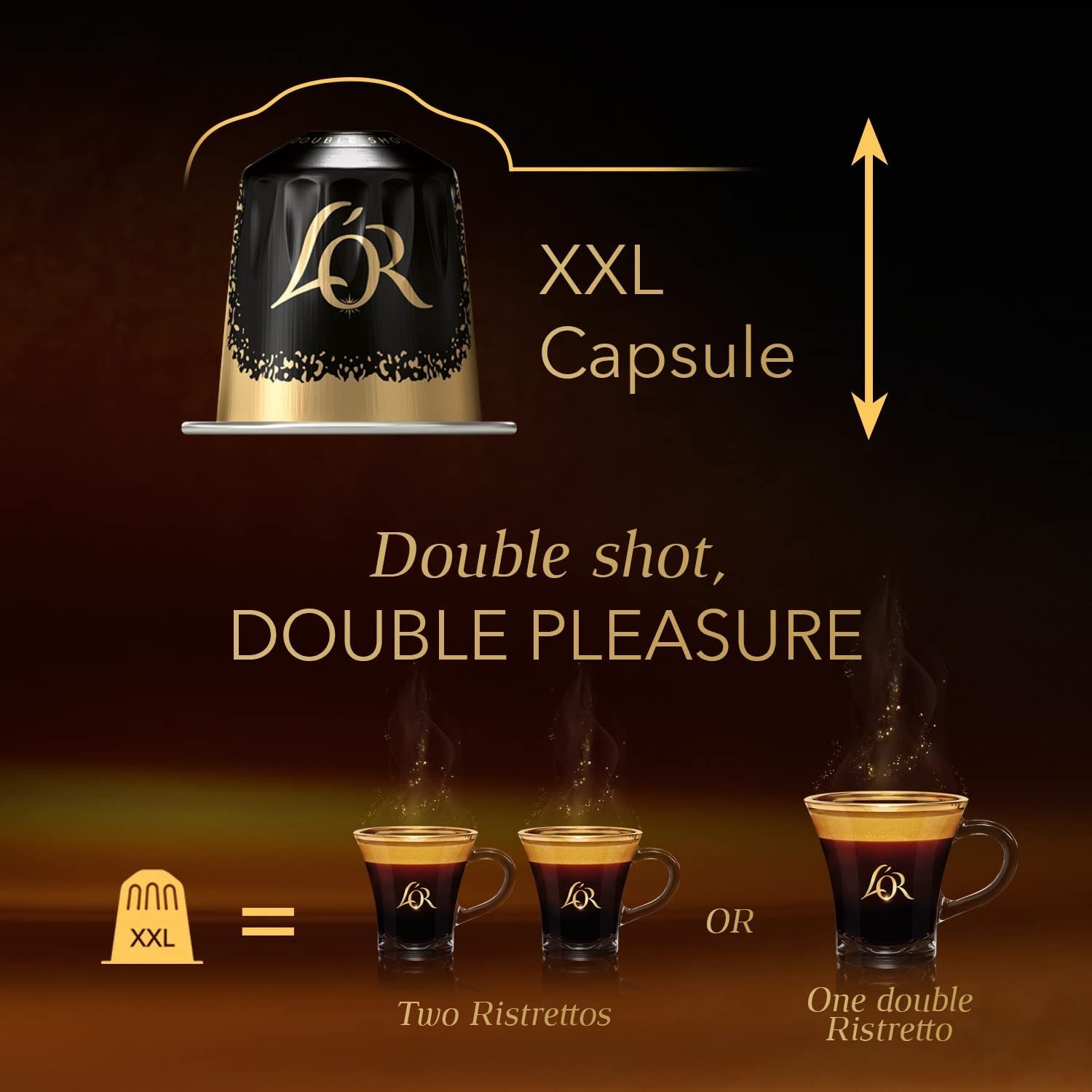 L'OR Barista Kaffeekapseln Ristretto, exclusief voor L'OR Barista Maschinen, 5er Pack, 5 x 10 Kapseln