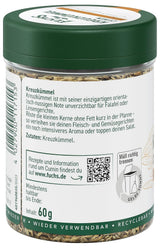 Fuchs Gewürze - Kreuzkümmel ganz - Orientalisch-nussige Note für Falafel und Linsengerichte - natuurlijke ingrediënten - 60 g in wiederverwendbarer, recyclebarer Dosis