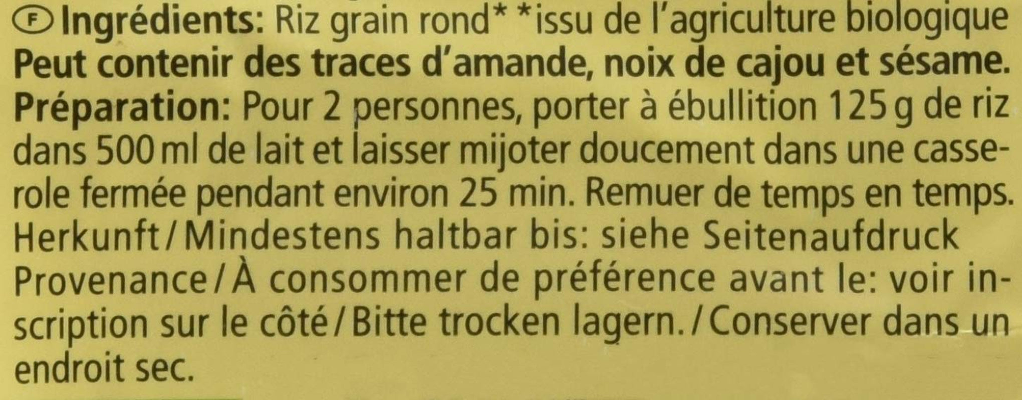 Biologische rijstpudding, 500g