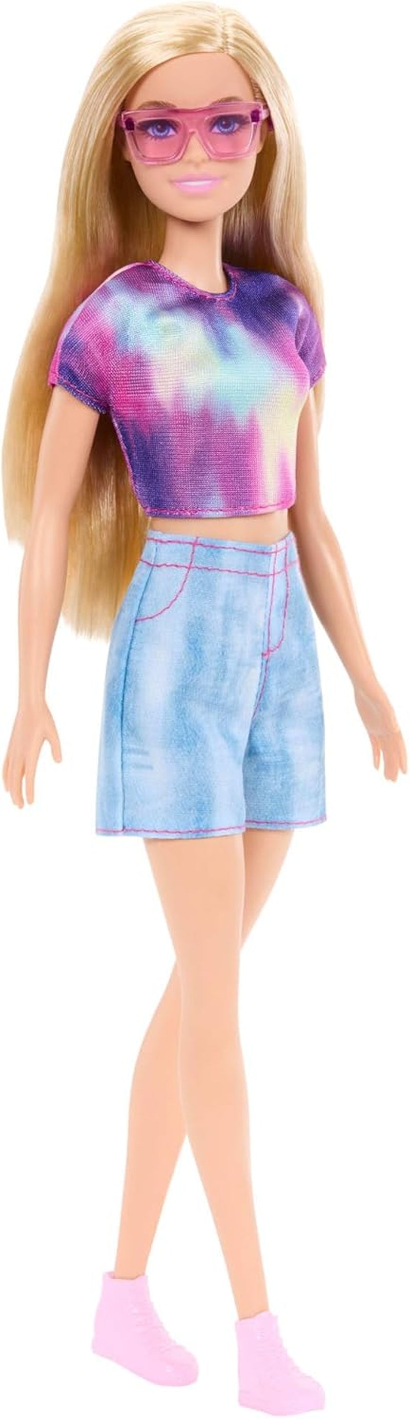 Barbie Mysteries: Malibu Beach Detectives-pop met kenmerkende outfit en accessoires, inclusief zonnebril, JFV63