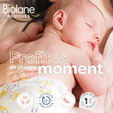 BIOLANE - Korte luiers - Maat 5 (12-18 kg) - 12 uur strakheid - 1 maandverpakking - 120 luiers - ecologisch