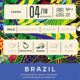 Jacobs Kaffeebohnen Origins Brazilië, mild-nutsiger Geschmack aus Brasilien, geröstet in Bremen, Intensität 4/10, Kaffee ganze Bohnen, 1 kg