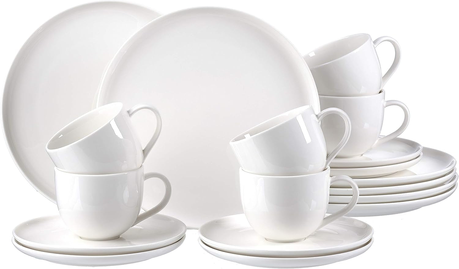 Ritzenhoff & Breker Skagen koffieservies, 18-delig, wit