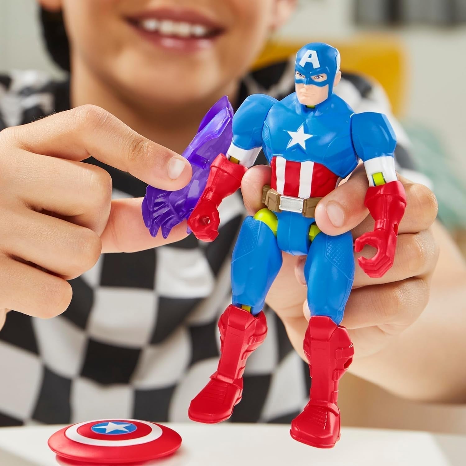Mixmashers Marvel Captain America Avengers Mix-And-Match actiefiguur en accessoires Actiefiguren Naty Shop