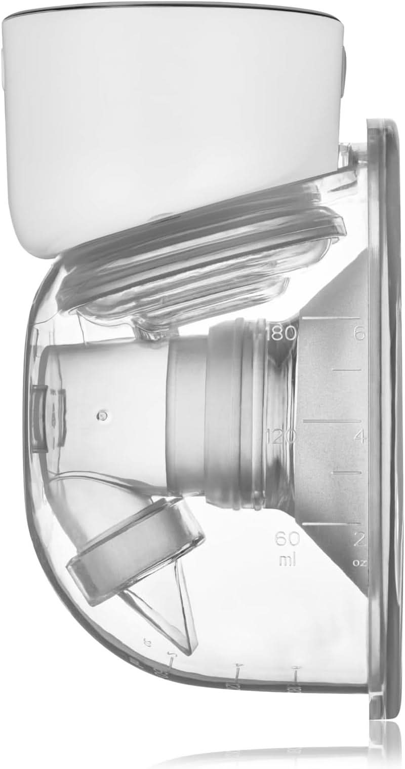 Eenvoudige elektrische moedermelkpomp LIONELO Fidi Free 180 ml, draagbare pomp met 2 fasen, energiebesparend 9 niveaus, 3 maten siliconen trechters Timer Accessoires Voeding en borstvoeding Bebe Naty Shop