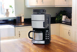 Russell Hobbs koffiezetapparaat met molen en thermische karaf [digitale timer, douchekop voor optimale extractie en aroma] Grind&Brew (1-10 kopjes, 3 maalinstellingen) Filterkoffiezetapparaat 25620-56