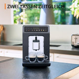 KRUPS Evidence One automatische espressomachine met melkslang, one-touch cappuccino, 12 speciale dranken, 2-kops functie, kleurendisplay, espressomachine, TÜV certificaat, zwart, EA895N10
