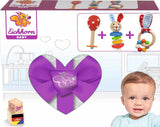 Eichhorn 100017045 - Baby starter/cadeauset met maraca, speelgoed met geluid en speelgoed met konijnenpatroon, 3 stuks, vanaf 3 maanden Speelgoed Bebe Naty Shop