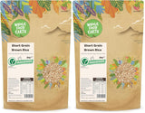 Wholefood Earth kortkorrelige bruine rijst - non-GMO - natuurlijk - vegan - zuivelvrij - geen toegevoegde suikers, 2 kg