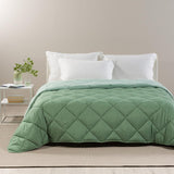 Caleffi tweepersoonsbed winterdekbed 260 x 265 cm microvezel tweepersoonsbed winterzacht comfortabel gewatteerd duurzaam wasbaar anti-allergie dekbed gemaakt in Naty Shop Jade dekbedden en quilts 260X265