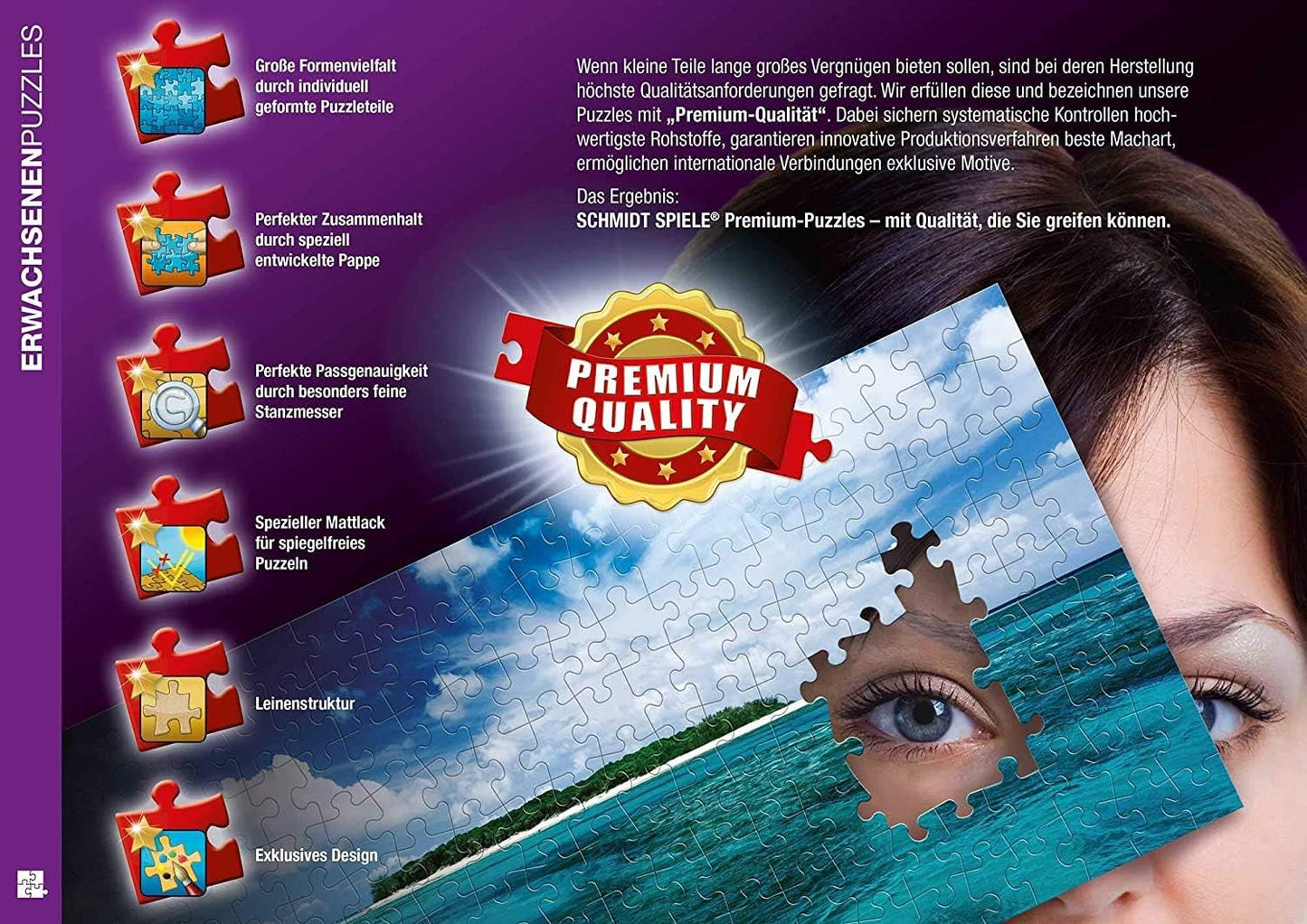 Schmidt Spiele 59920 Op kantoor, 1000 stukjes Geheime puzzel Puzzel Naty Shop