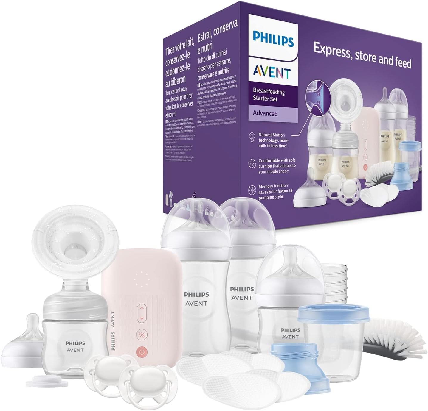 Philips Avent elektrische borstkolf, cadeauset Voeding en borstvoeding Accessoires Bebe Naty Shop