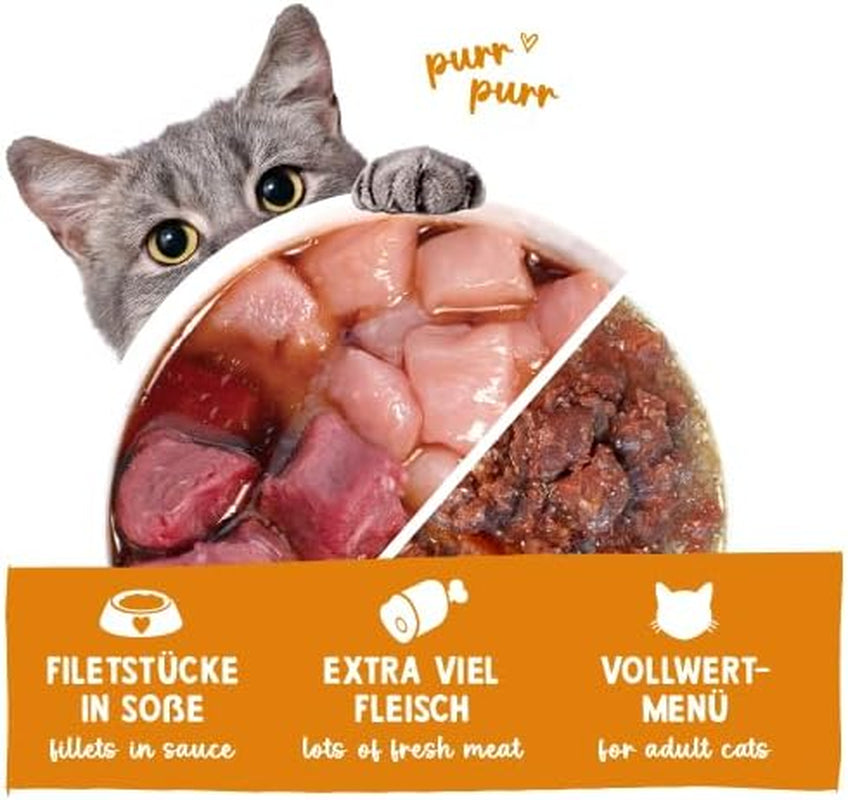 Sanabelle Gourmet Natvoer in Pot met Gans en Kip | 6 x 380 g | 2,28 kg