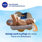 NIVEA BABY Soft & Cream Feuchttücher, Baby Feuchttücher Zur Sanften Reinigung Empfindlicher Babyhaut, Hypoallergene Feuchttücher voor baby's met mandelolie en vitamines (4 X 57 Stück) Naty Shop